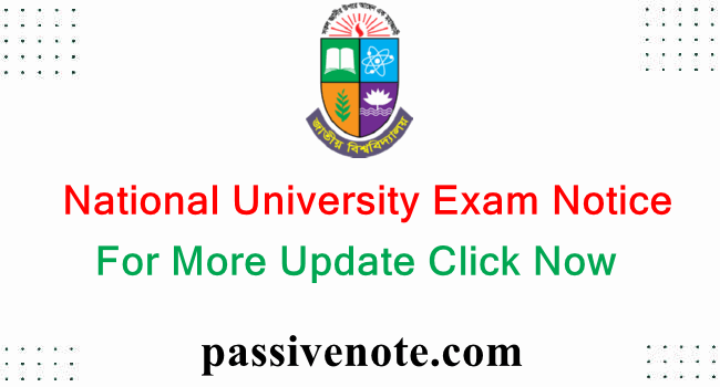 National University Exam Notice