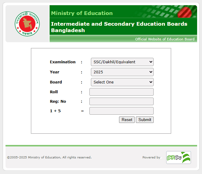 SSC Result